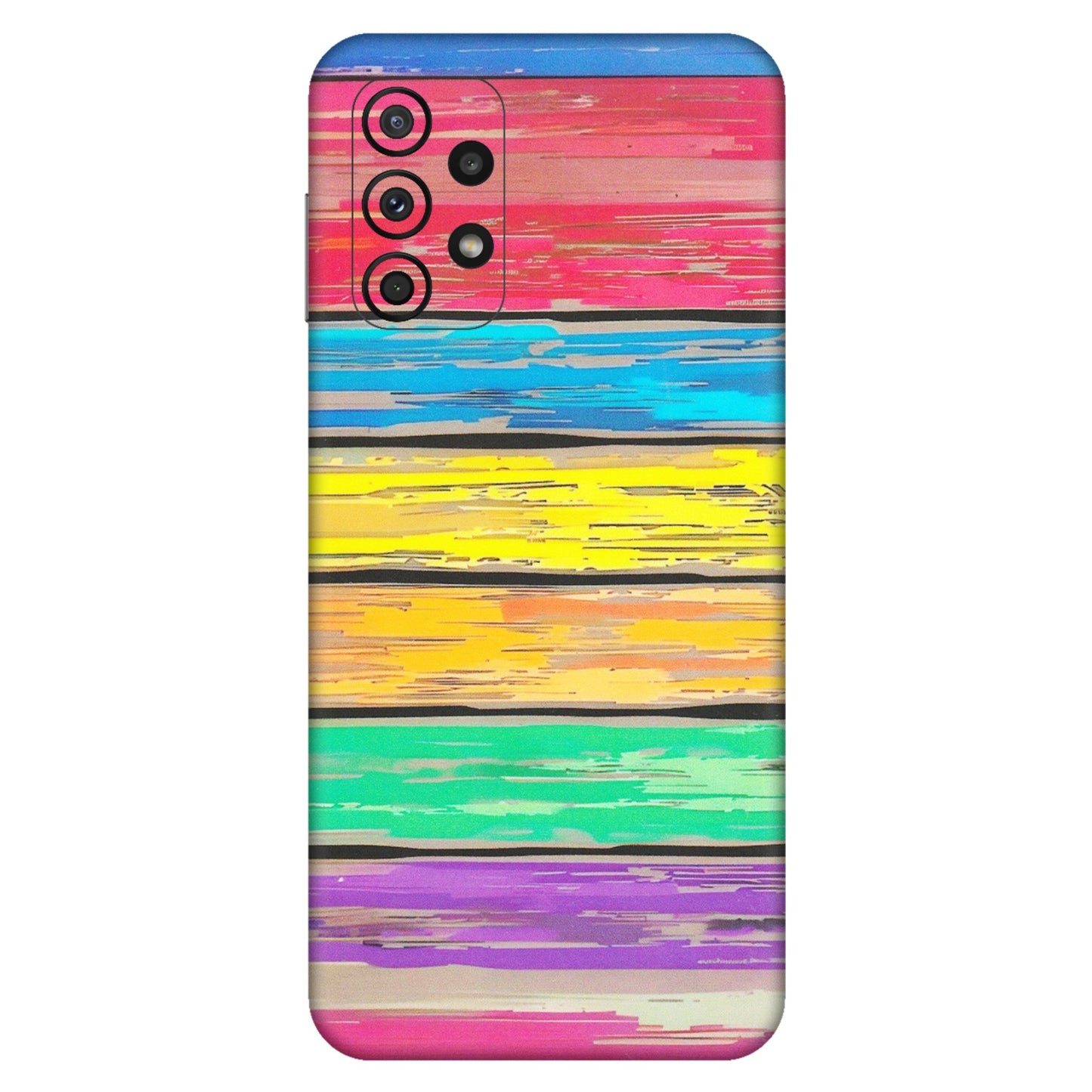 Samsung A/S Series Phone Skins (All Models) - Multi Colour Wooden Wall - Matte Finish (M-96) Samsung Galaxy A23 (5G)