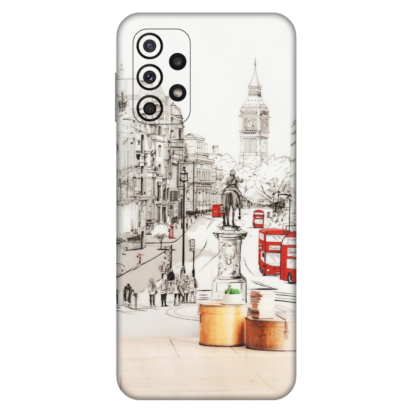 Samsung A/S Series Phone Skins (All Models) - London Street - Transparent Finish (T-02) Samsung Galaxy A23 (5G)