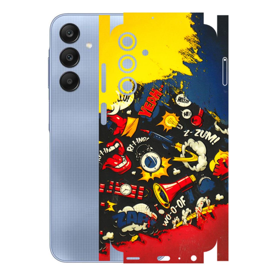 Samsung A/S Series Phone Skins (All Models) - Pacific Doodle Art - 3D Embossed Finish (L-120) Samsung Galaxy A25 (5G)