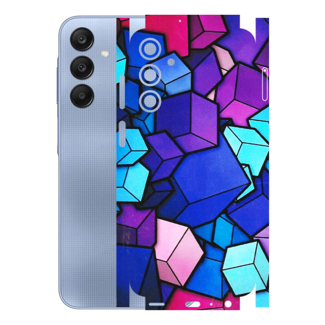 Samsung A/S Series Phone Skins (All Models) - Cube Doodle - 3D Embossed Finish (L-141) Samsung Galaxy A25 (5G)