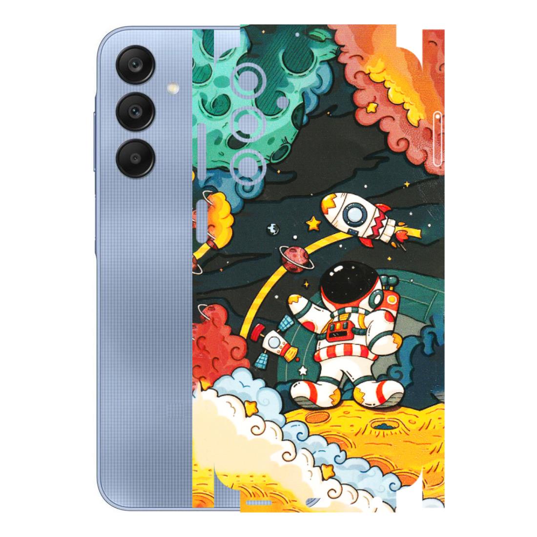 Samsung A/S Series Phone Skins (All Models) - Astronauts & Spaceship - 3D Embossed Finish (L-145) Samsung Galaxy A25 (5G)