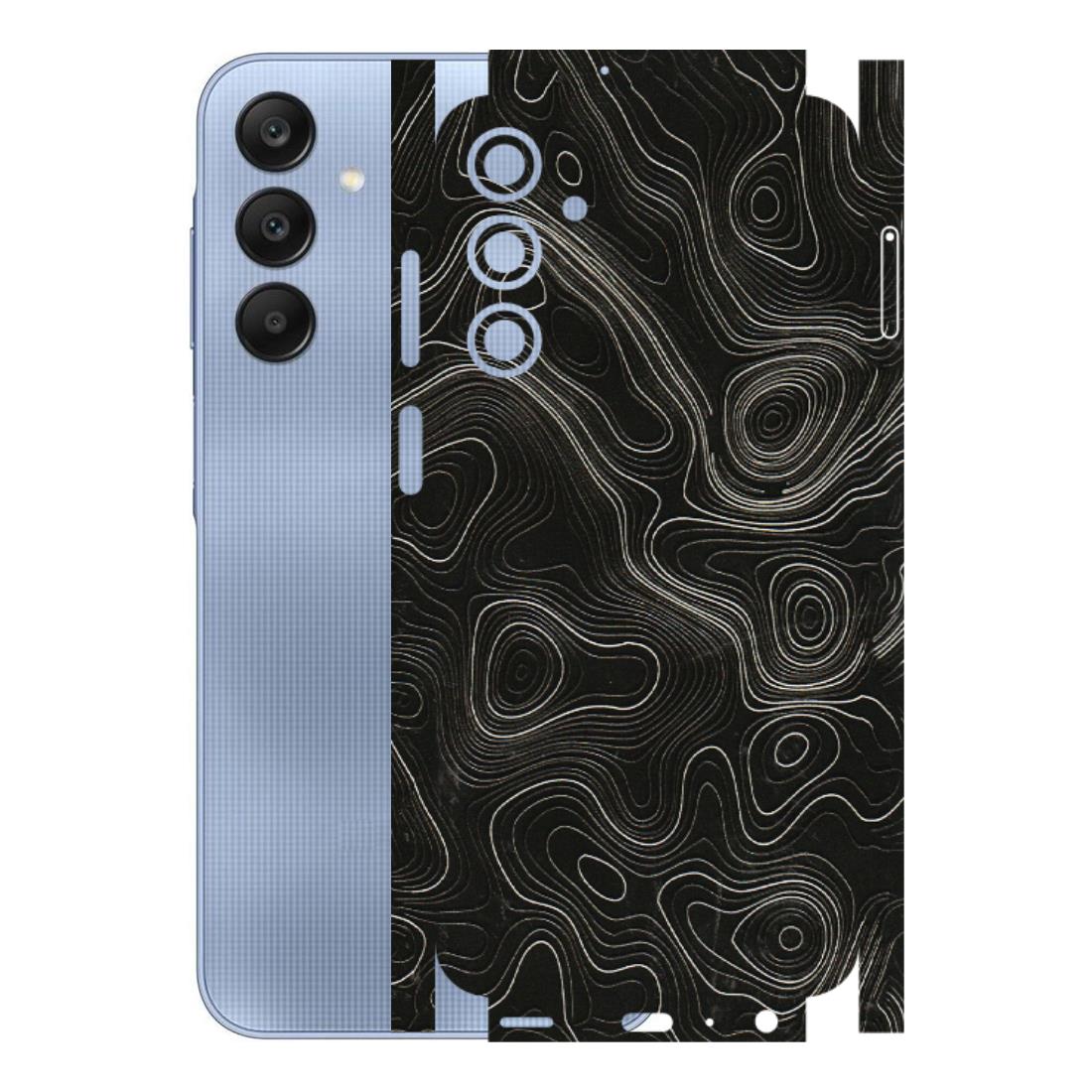 Samsung A/S Series Phone Skins (All Models) - Black Swirl - 3D Embossed Finish (L-196) Samsung Galaxy A25 (5G)
