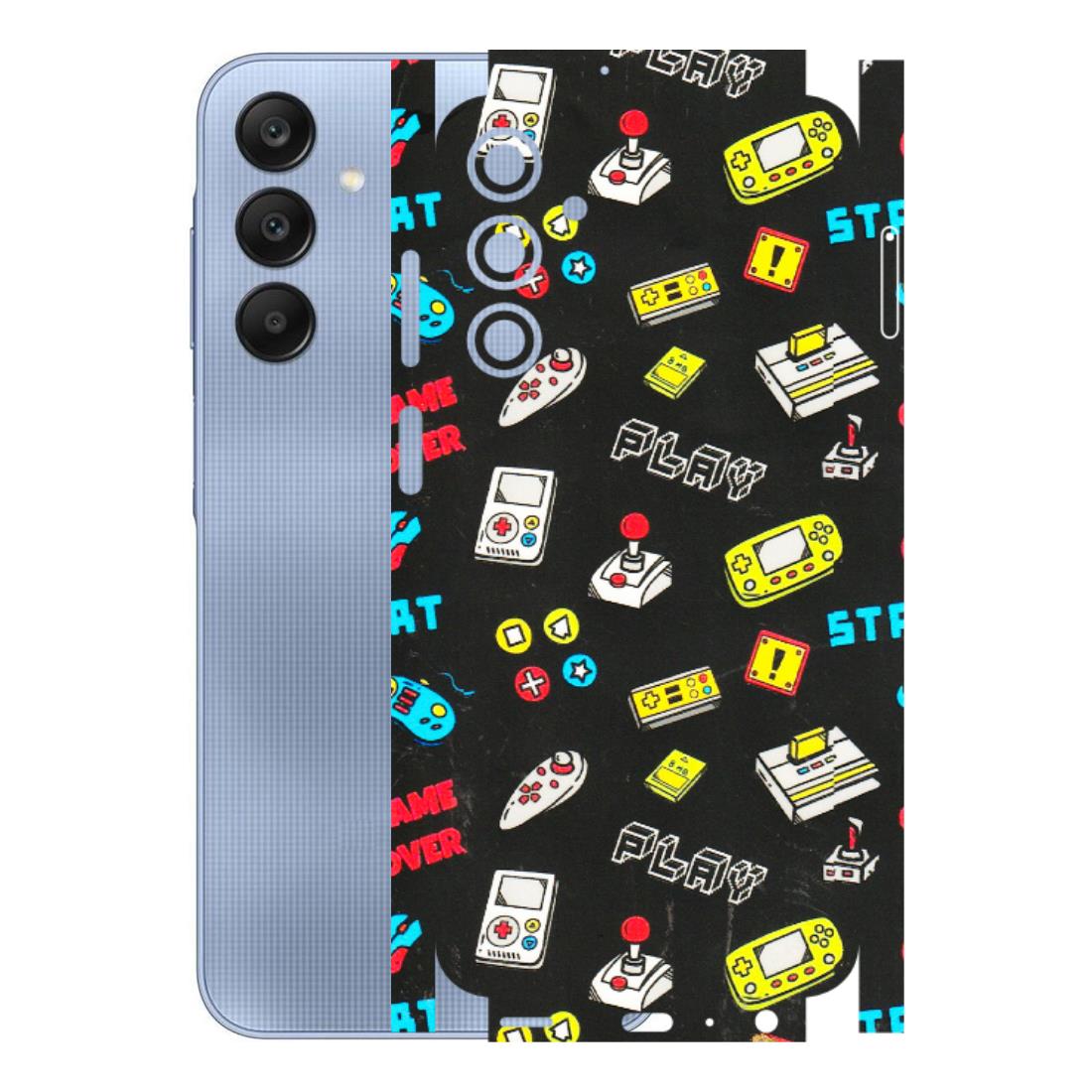 Samsung A/S Series Phone Skins (All Models) - Gaming Doodles - 3D Embossed Finish (L-224) Samsung Galaxy A25 (5G)