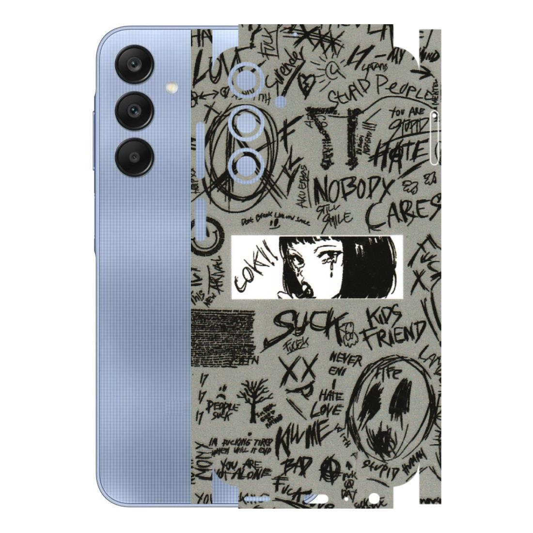 Samsung A/S Series Phone Skins (All Models) - Never Have Love Anime - 3D Embossed Finish (L-260) Samsung Galaxy A25 (5G)