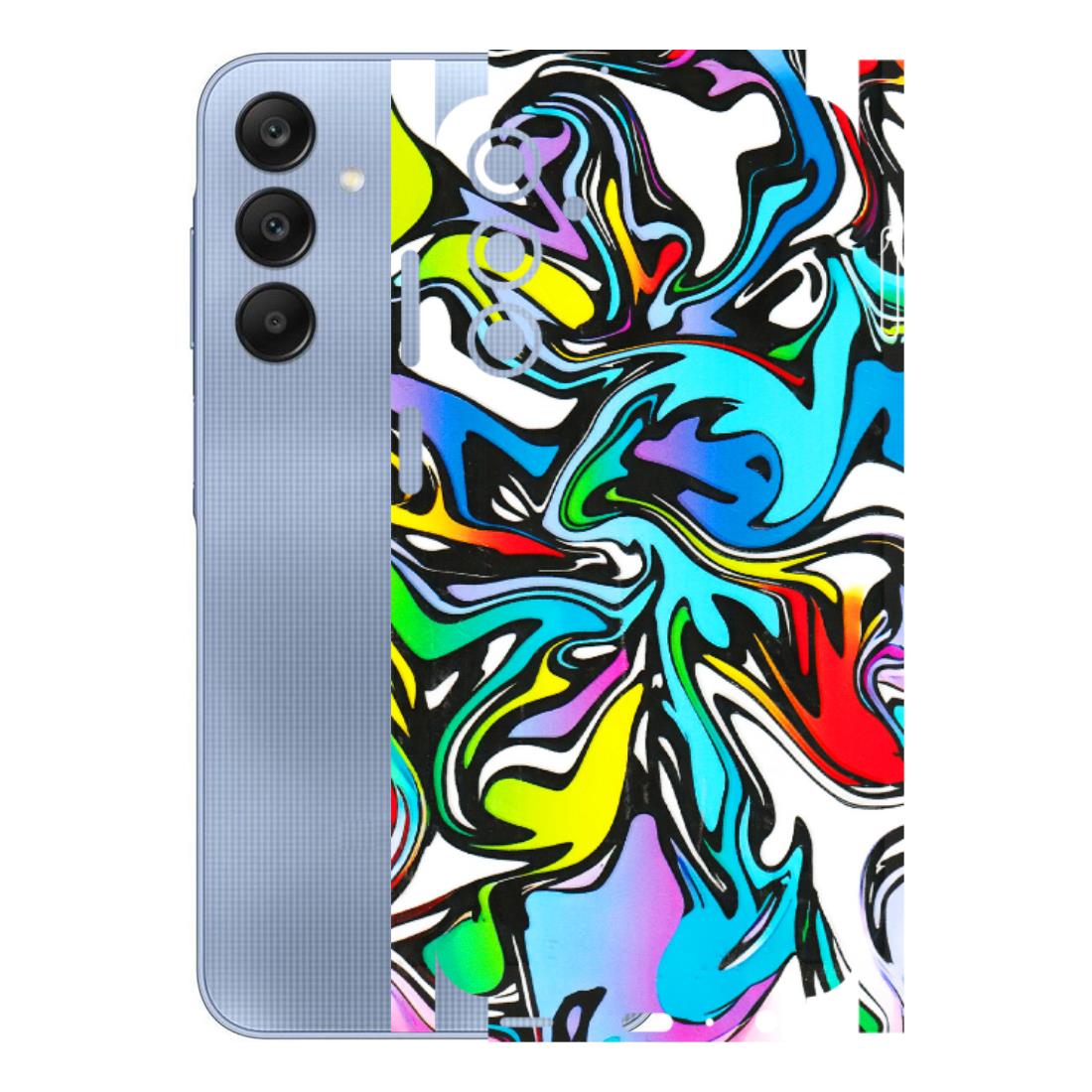 Samsung A/S Series Phone Skins (All Models) - Abstract Colour Paints - 3D Embossed Finish (L-271) Samsung Galaxy A25 (5G)