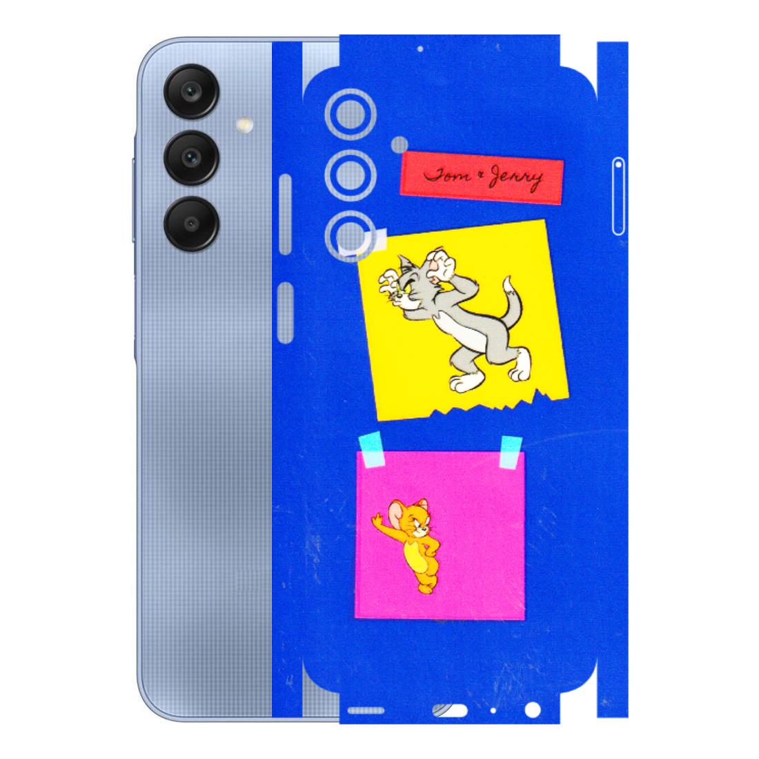 Samsung A/S Series Phone Skins (All Models) - Tom N Jerry Sticky Notes - 3D Embossed Finish (L-88) Samsung Galaxy A25 (5G)
