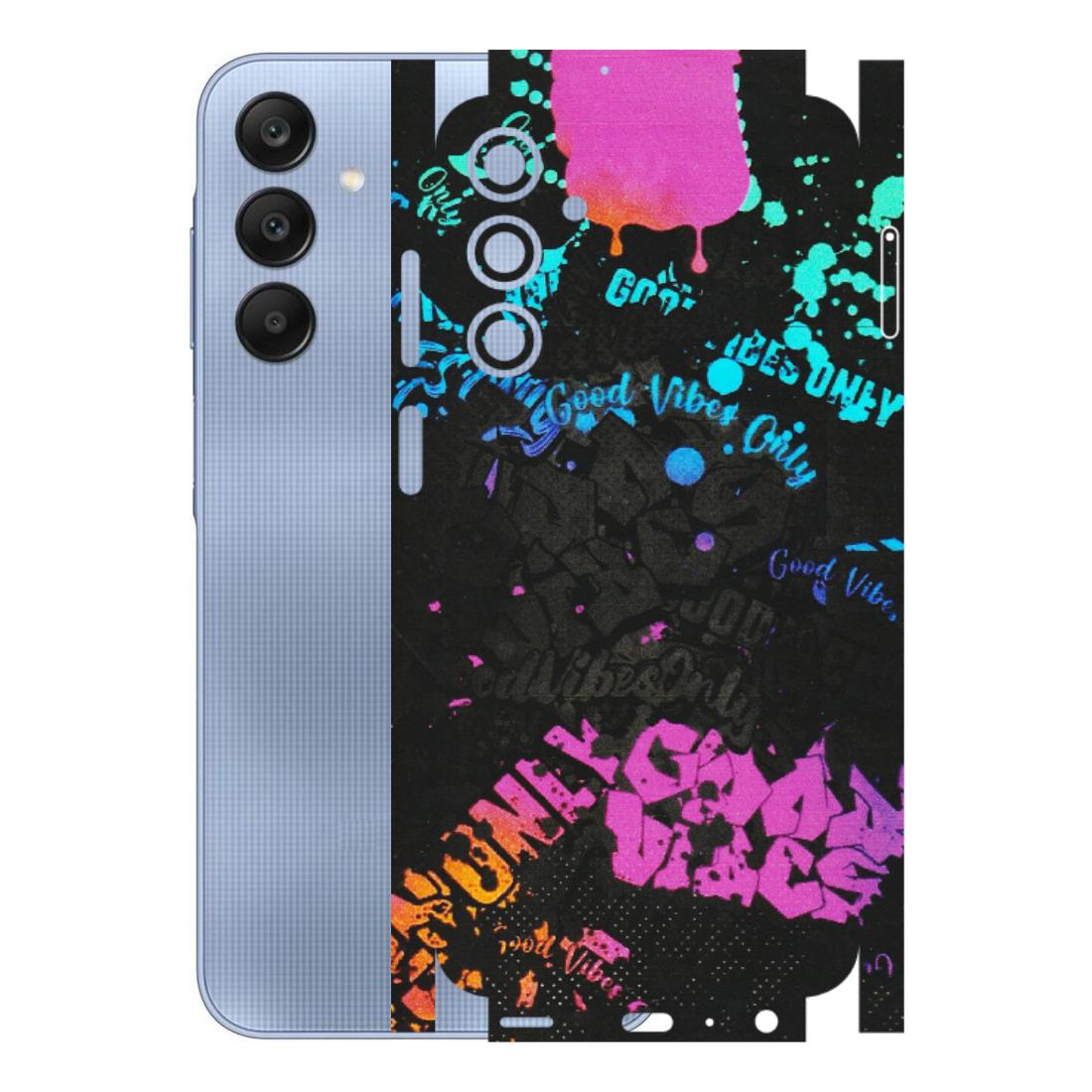 Samsung A/S Series Phone Skins (All Models) - Majestic Black Vibes - Matte Finish (M-62) Samsung Galaxy A25 (5G)