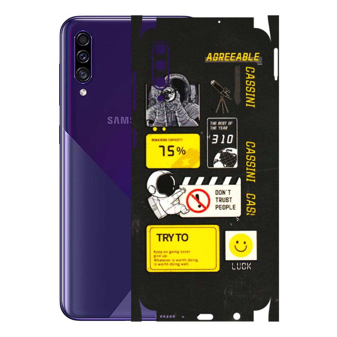 Samsung A/S Series Phone Skins (All Models) - Black Cassini - 3D Embossed Finish (L-161) Samsung Galaxy A30s