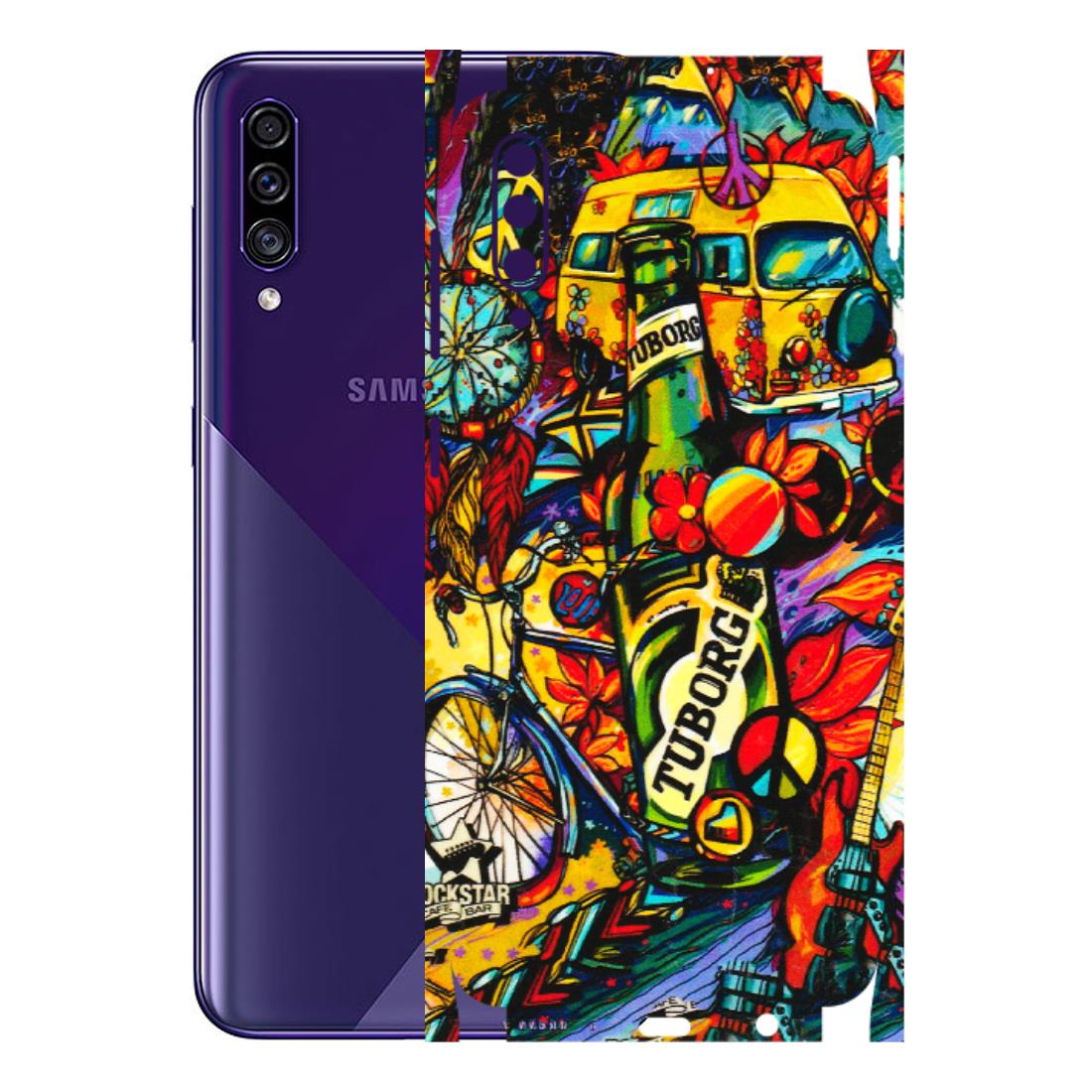 Samsung A/S Series Phone Skins (All Models) - Cool Beer Bottle - 3D Embossed Finish (L-193) Samsung Galaxy A30s