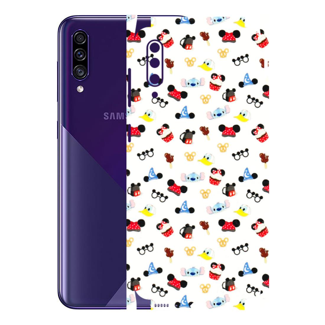 Samsung A/S Series Phone Skins (All Models) - Minnie Mouse & Donald Doodles s - 3D Embossed Finish (L-194) Samsung Galaxy A30s