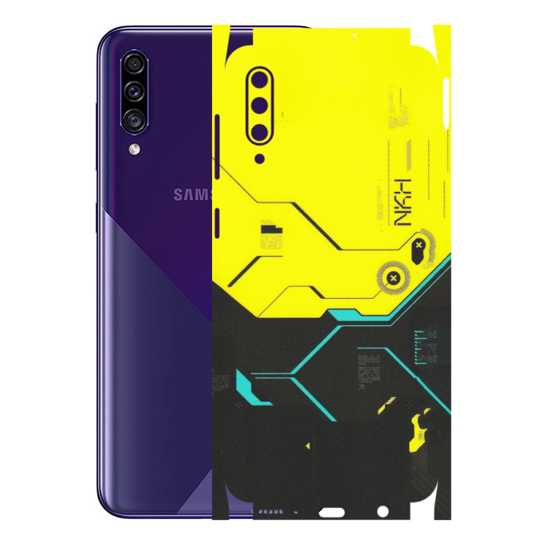 Samsung A/S Series Phone Skins (All Models) - Black Yellow Technica - Matte Finish (M-53) Samsung Galaxy A30s