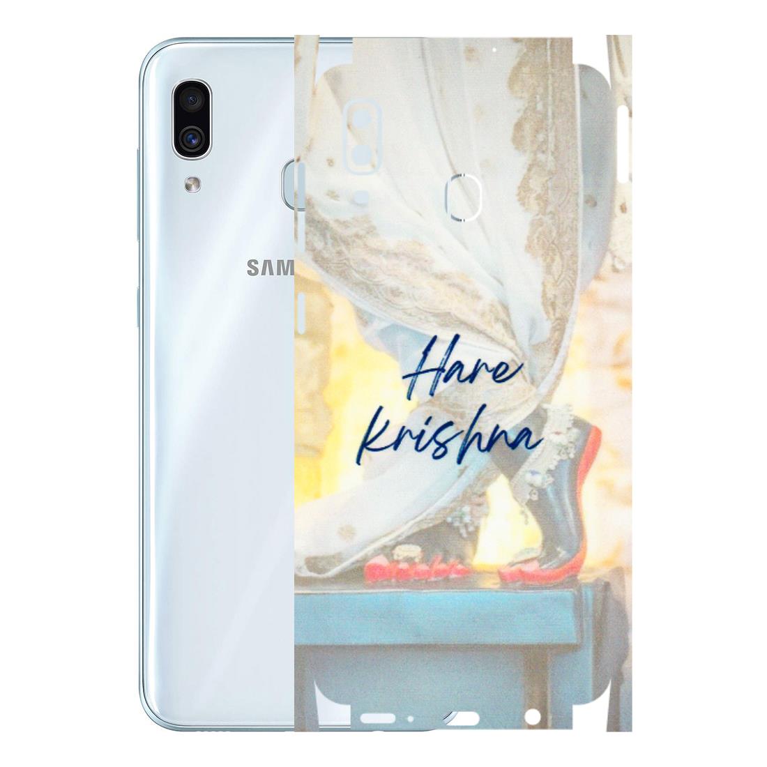 Samsung A/S Series Phone Skins (All Models) - Hare Krishna - 3D Embossed Finish (L-03) Samsung Galaxy A30