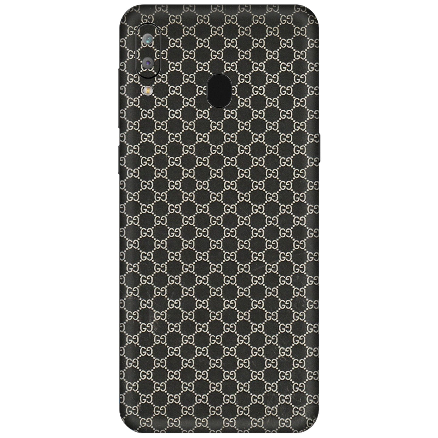Samsung A/S Series Phone Skins (All Models) - Black G Print - 3D Embossed Finish (L-109) Samsung Galaxy A30