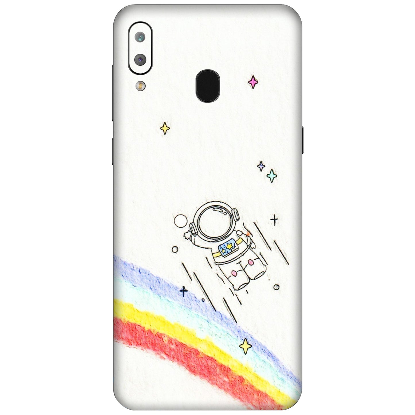 Samsung A/S Series Phone Skins (All Models) - Milkyway Astronaut - 3D Embossed Finish (L-110) Samsung Galaxy A30