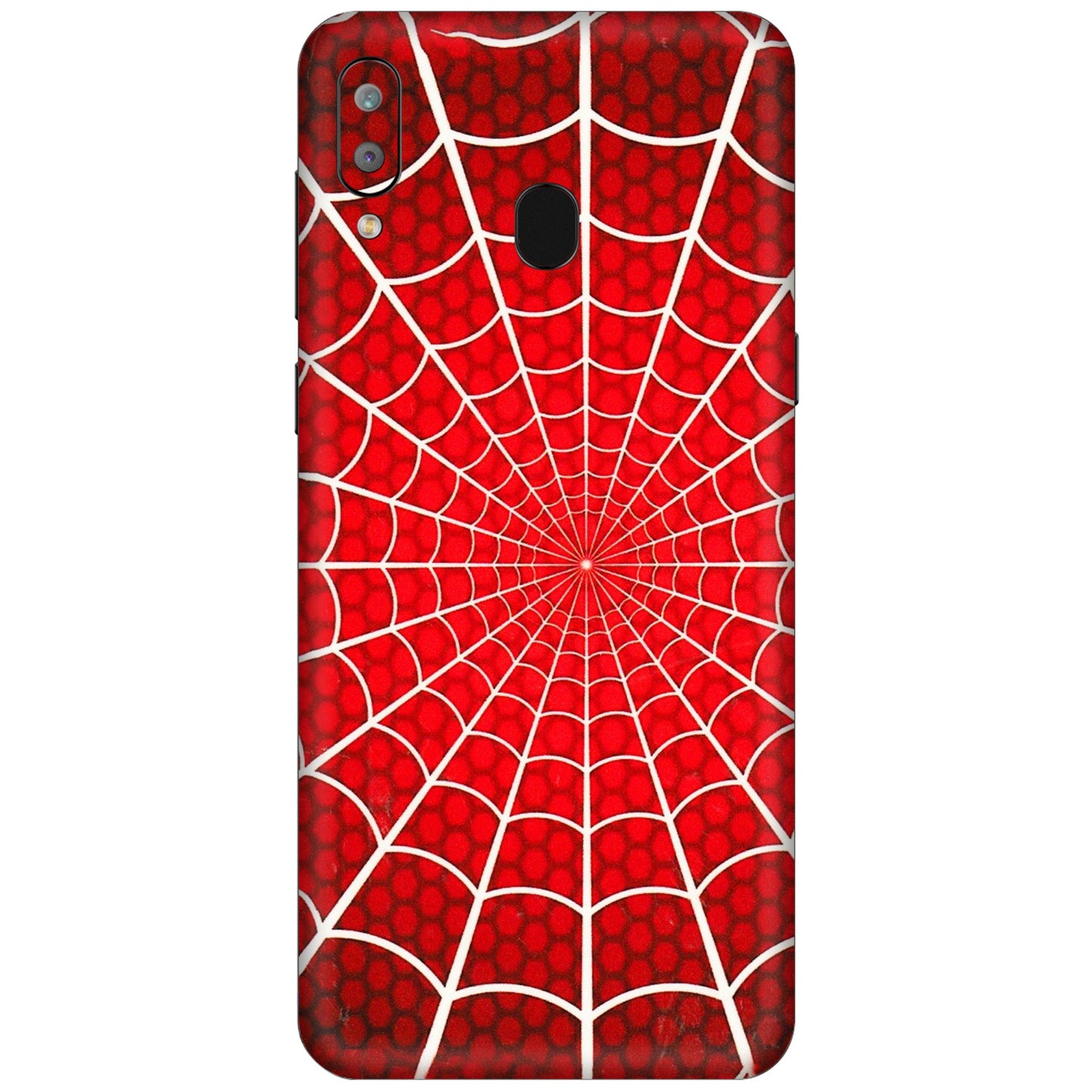 Samsung A/S Series Phone Skins (All Models) - Classic Spidey Web - 3D Embossed Finish (L-115) Samsung Galaxy A30