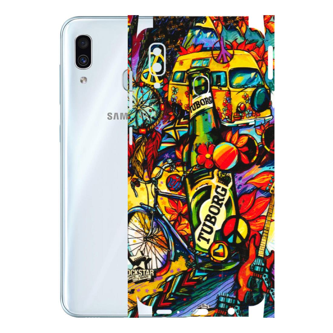 Samsung A/S Series Phone Skins (All Models) - Cool Beer Bottle - 3D Embossed Finish (L-193) Samsung Galaxy A30
