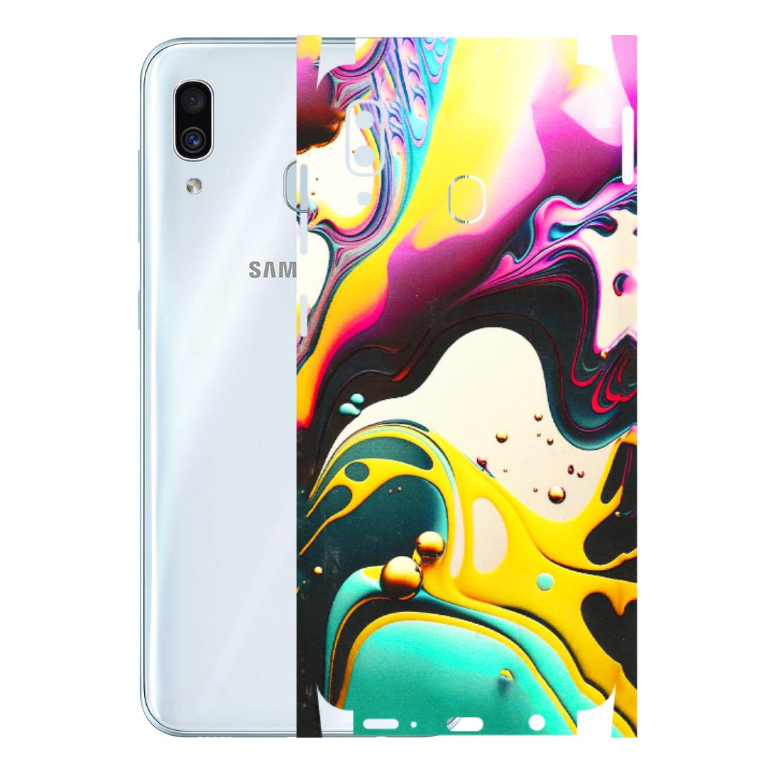 Samsung A/S Series Phone Skins (All Models) - Multicolor Abstract pattern - 3D Embossed Finish (L-254) Samsung Galaxy A30