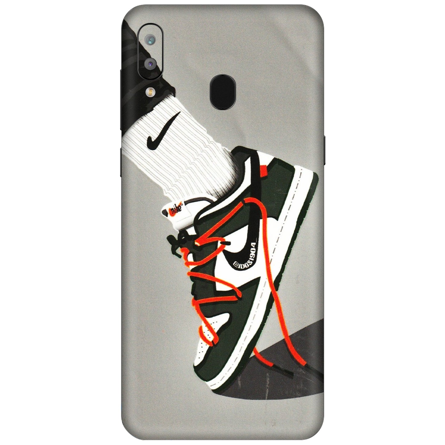 Samsung A/S Series Phone Skins (All Models) - New Grey Sneaker - 3D Embossed Finish (L-261) Samsung Galaxy A30
