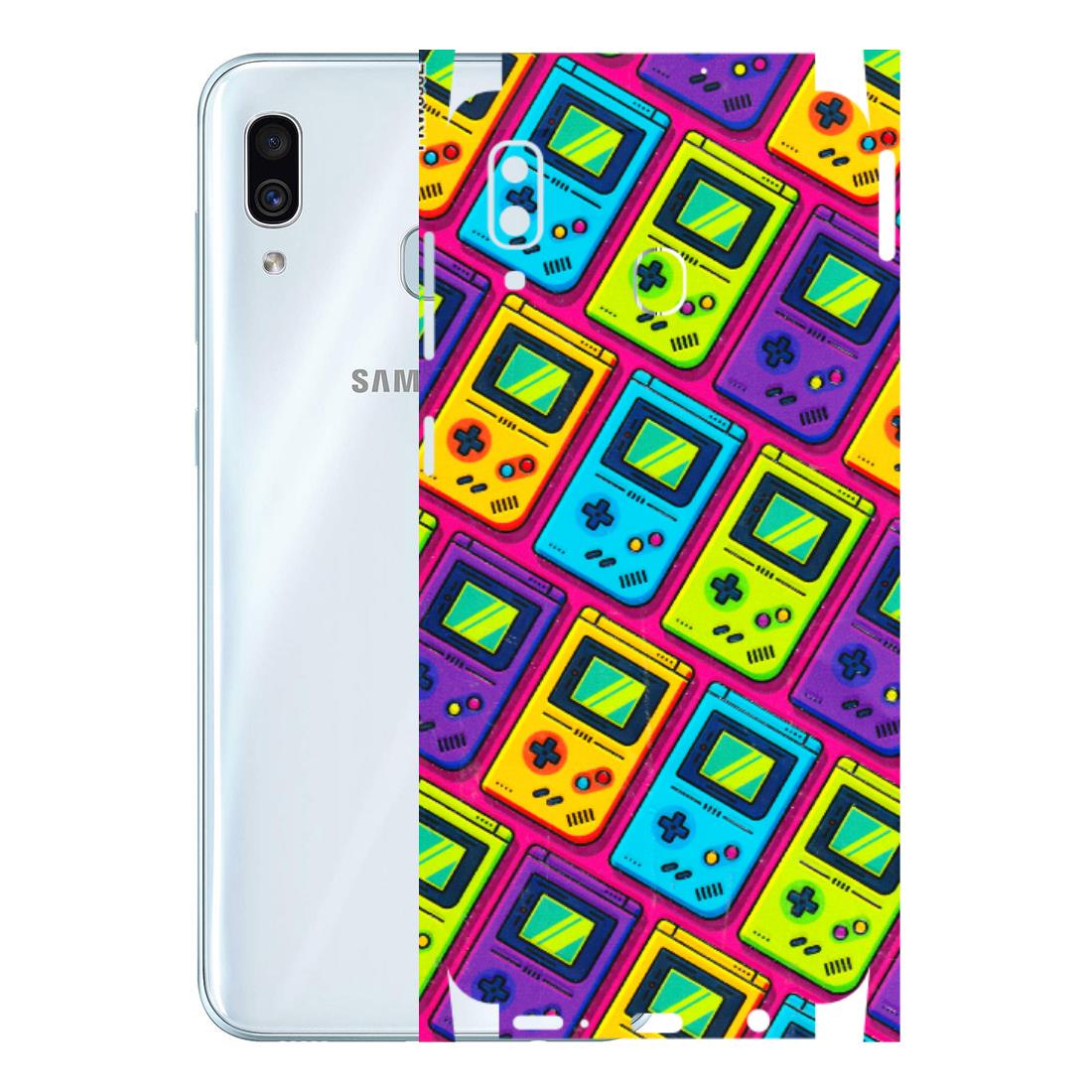 Samsung A/S Series Phone Skins (All Models) - Gameboy Colourful - 3D Embossed Finish (L-266) Samsung Galaxy A30
