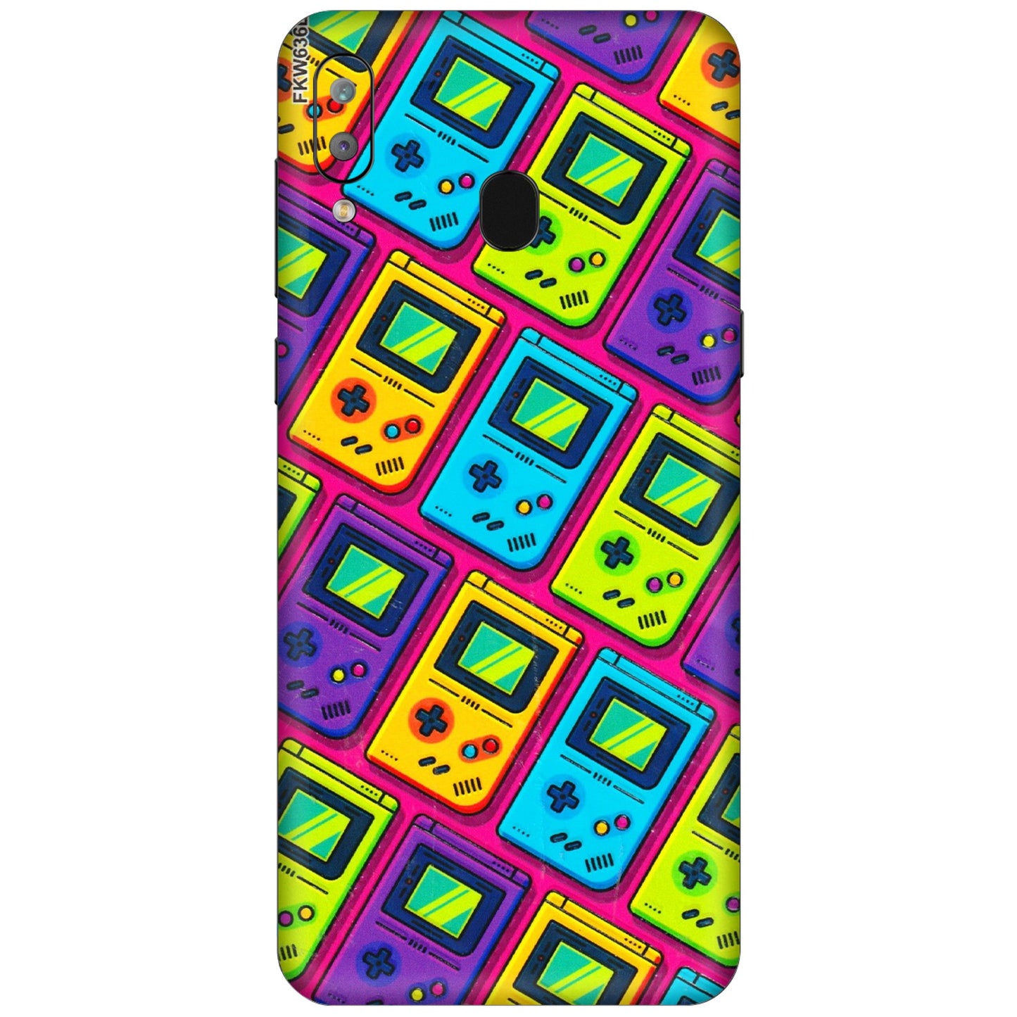 Samsung A/S Series Phone Skins (All Models) - Gameboy Colourful - 3D Embossed Finish (L-266) Samsung Galaxy A30