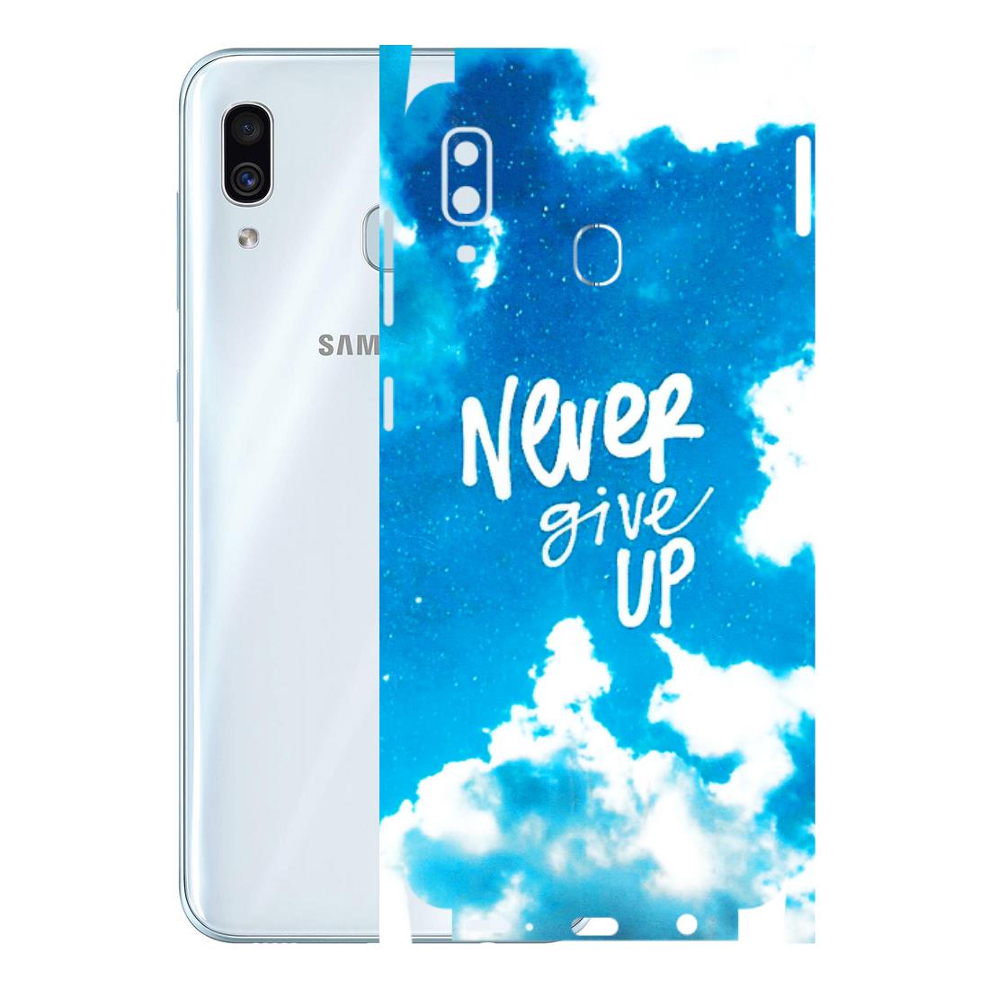 Samsung A/S Series Phone Skins (All Models) - Never Give Up - 3D Embossed Finish (L-279) Samsung Galaxy A30