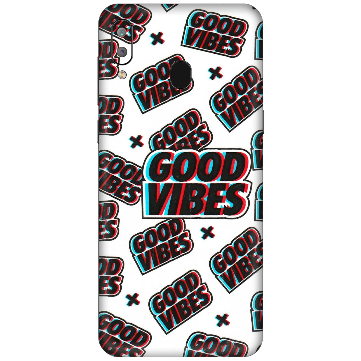 Samsung A/S Series Phone Skins (All Models) - Good Vibes - 3D Embossed Finish (L-282) Samsung Galaxy A30