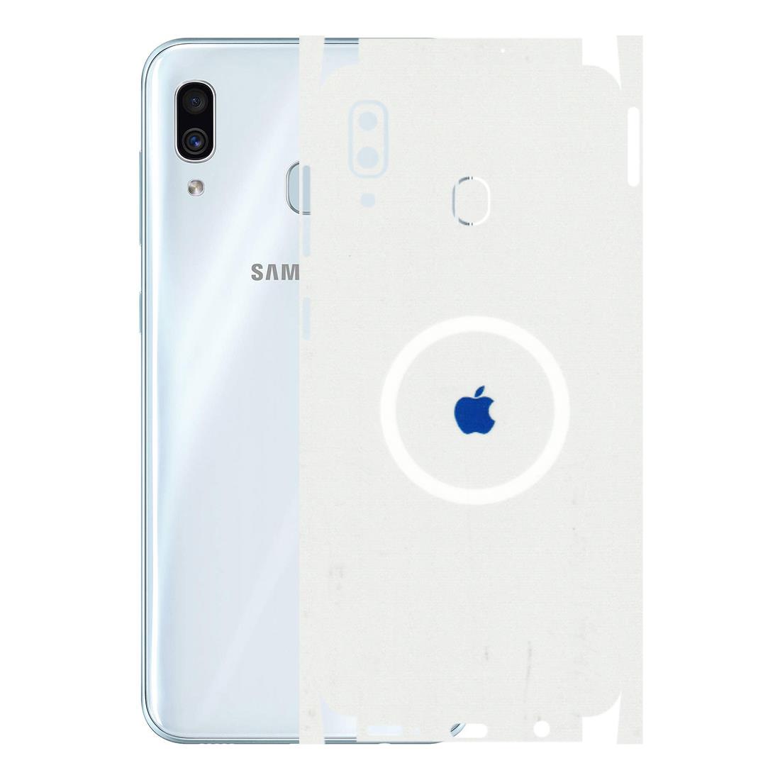 Samsung A/S Series Phone Skins (All Models) - iPhone Magsafe Logo - 3D Embossed Finish (L-320) Samsung Galaxy A30