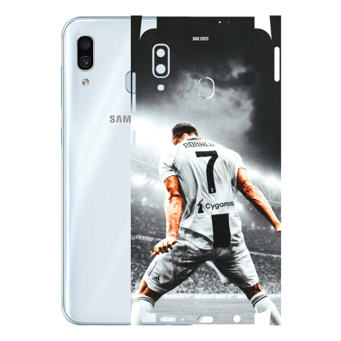 Samsung A/S Series Phone Skins (All Models) - Ronaldo CR7 Crazy - 3D Embossed Finish (L-44) Samsung Galaxy A30