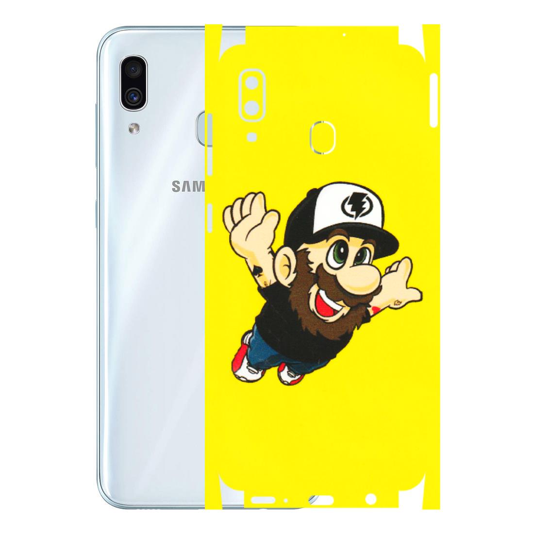 Samsung A/S Series Phone Skins (All Models) - Flying Beardo - 3D Embossed Finish (L-60) Samsung Galaxy A30