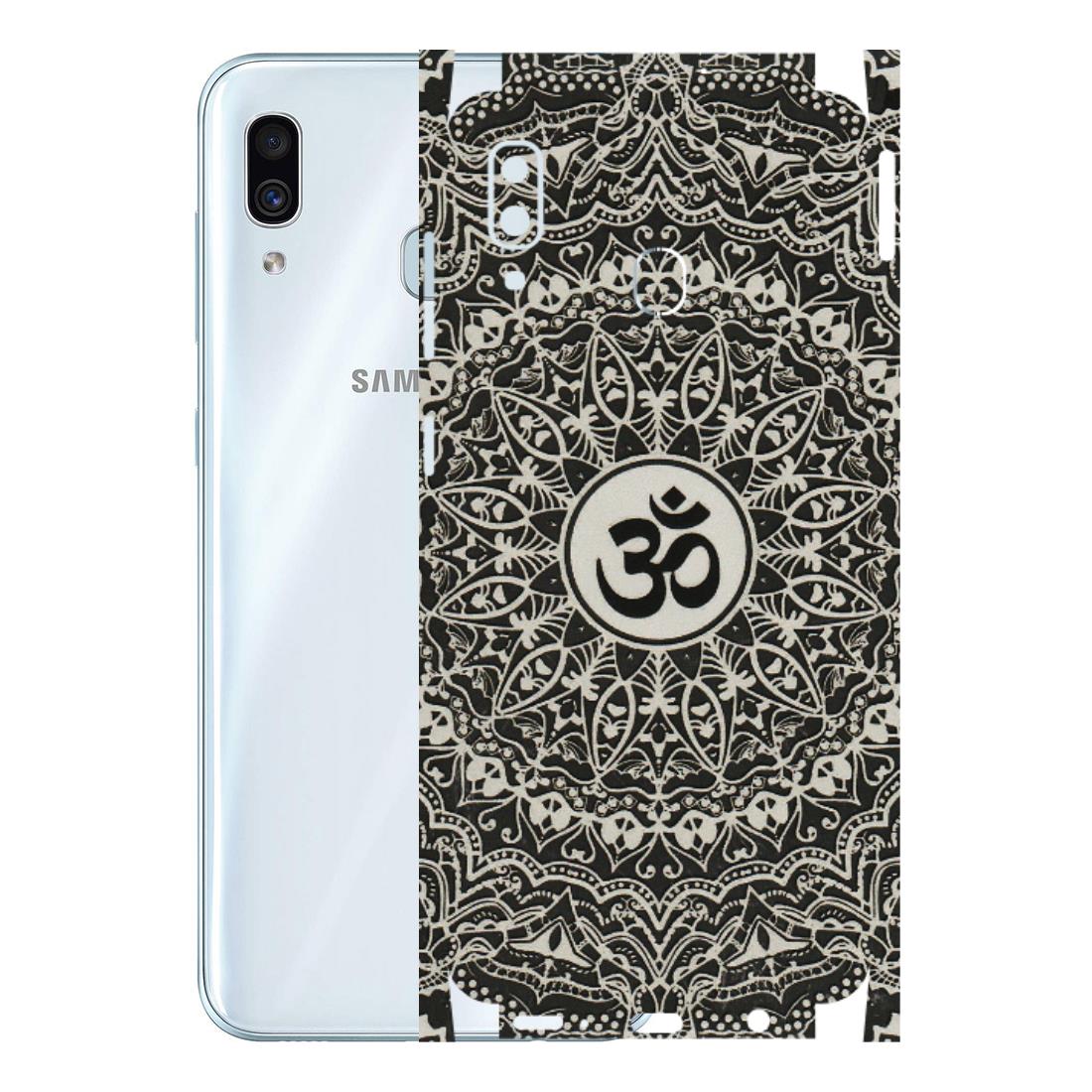 Samsung A/S Series Phone Skins (All Models) - Aum Elegant Mandala - 3D Embossed Finish (L-62) Samsung Galaxy A30