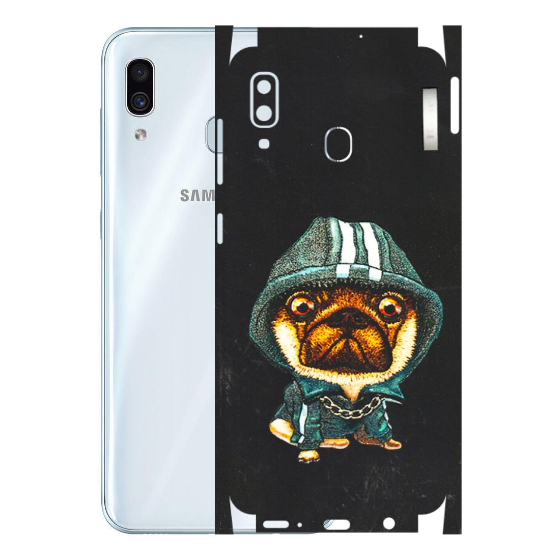 Samsung A/S Series Phone Skins (All Models) - Puppy N Hoodie - 3D Embossed Finish (L-90) Samsung Galaxy A30