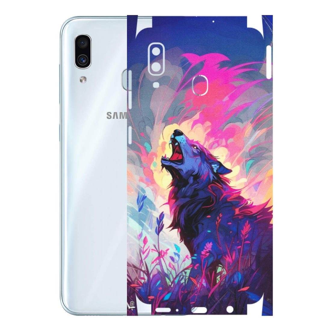 Samsung A/S Series Phone Skins (All Models) - New Wild Wolf Abstract - Matte Finish (M-125) Samsung Galaxy A30