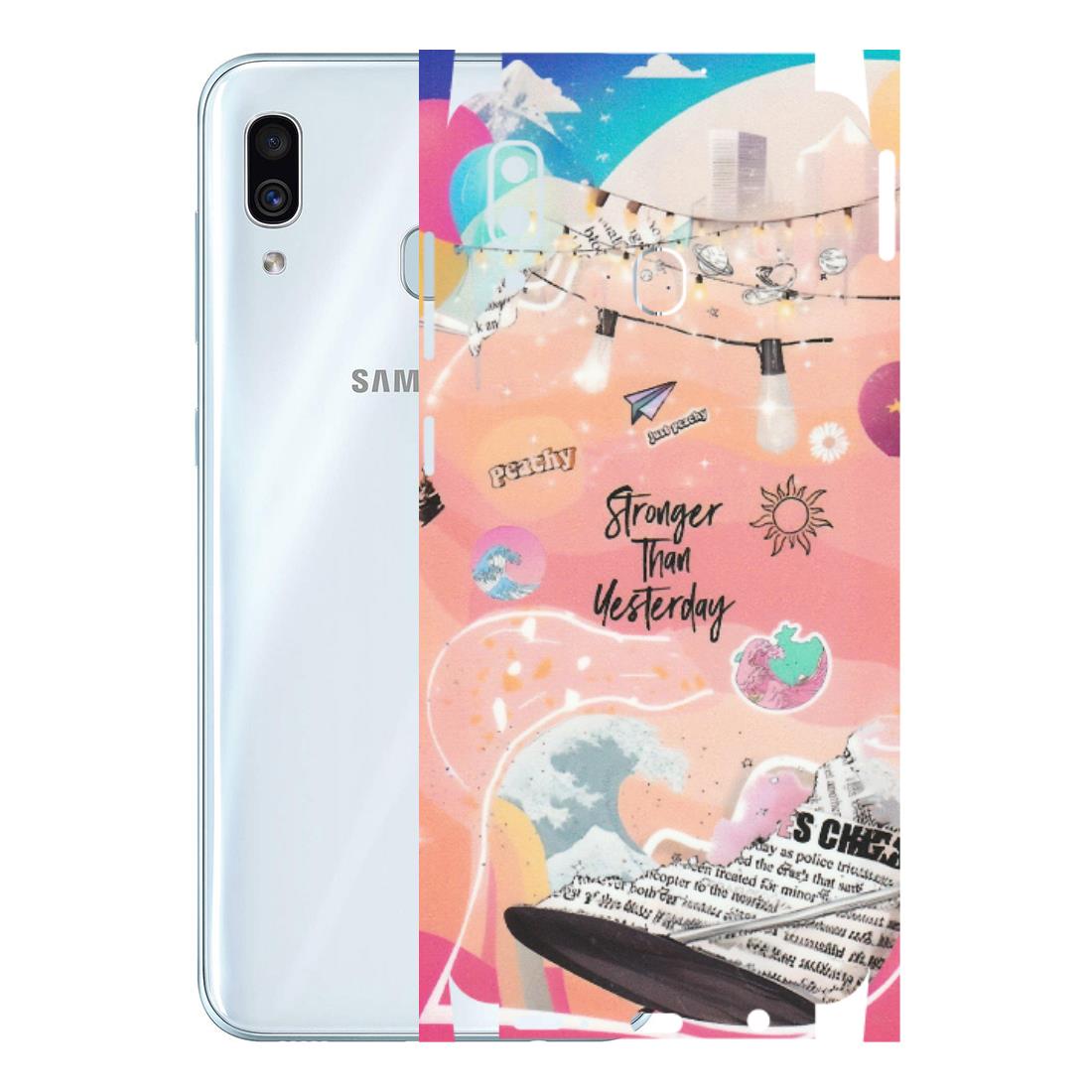 Samsung A/S Series Phone Skins (All Models) - Stronger Then Yesterday - Matte Finish (M-128) Samsung Galaxy A30