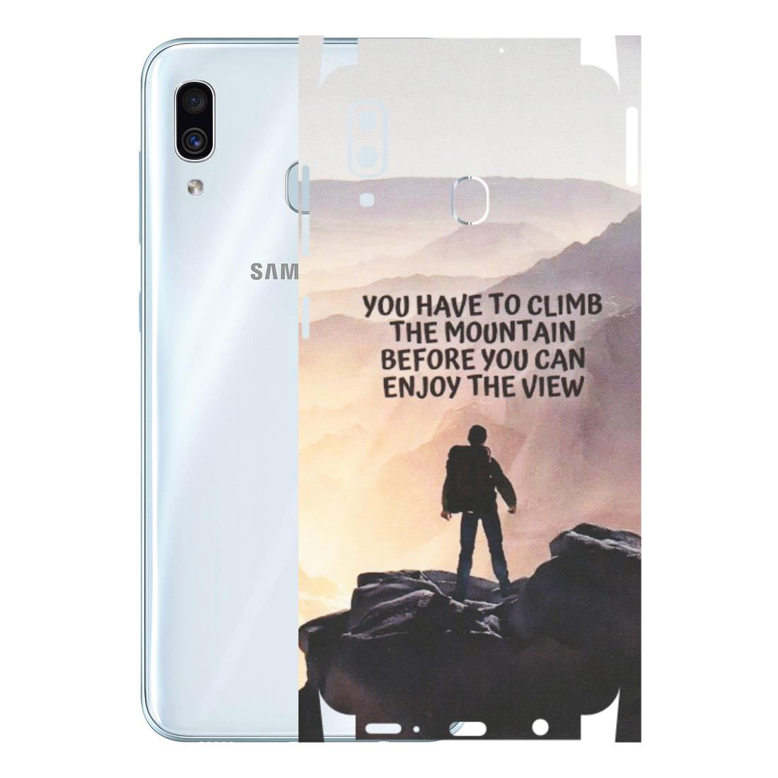 Samsung A/S Series Phone Skins (All Models) - Motivational Hiking Mountain - Matte Finish (M-28) Samsung Galaxy A30