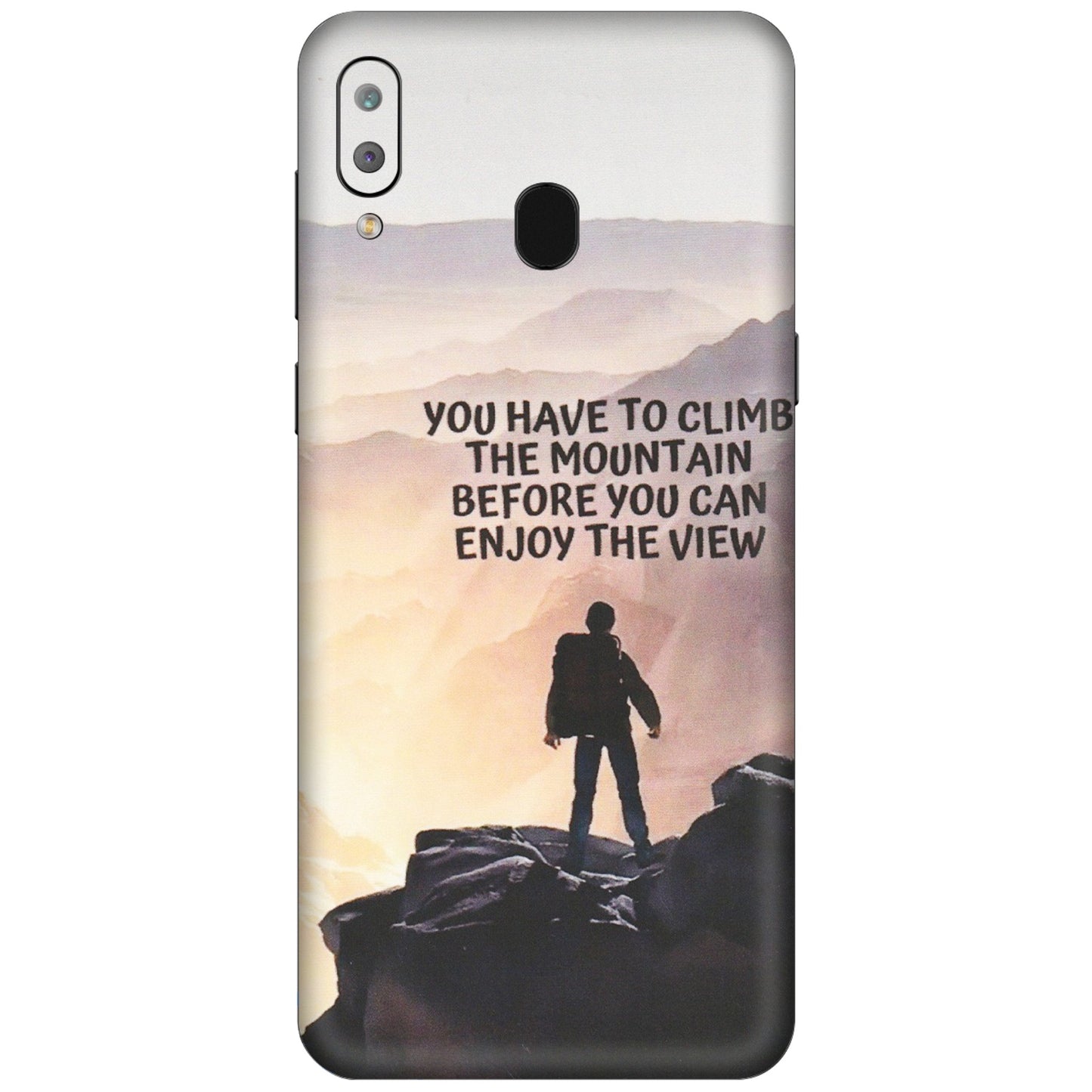 Samsung A/S Series Phone Skins (All Models) - Motivational Hiking Mountain - Matte Finish (M-28) Samsung Galaxy A30