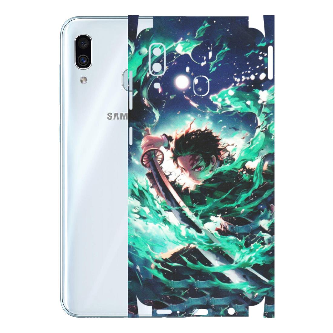 Samsung A/S Series Phone Skins (All Models) - Sword Fighter Anime - Matte Finish (M-29) Samsung Galaxy A30