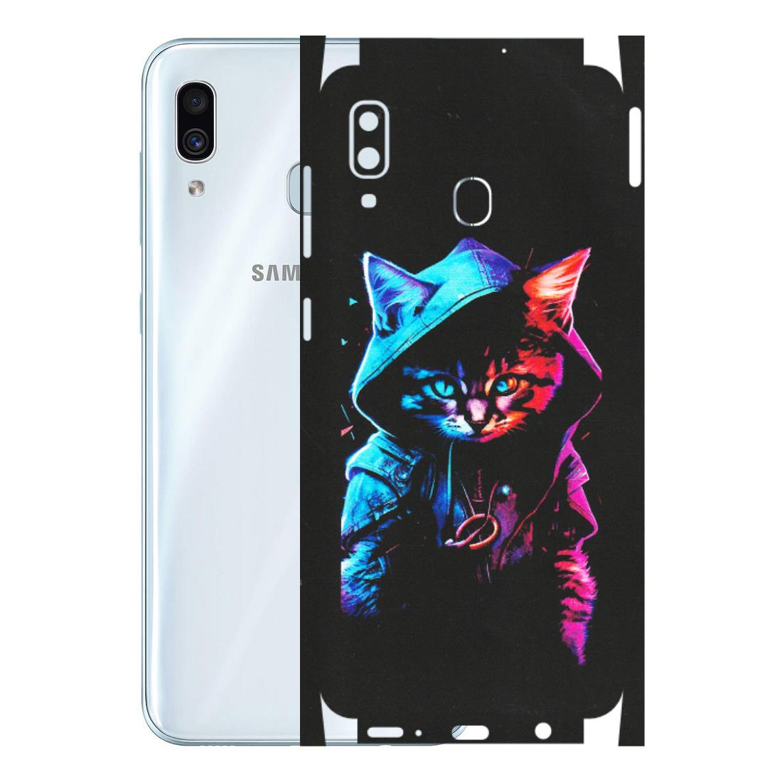 Samsung A/S Series Phone Skins (All Models) - Cyberpunk Cat - Matte Finish (M-45) Samsung Galaxy A30