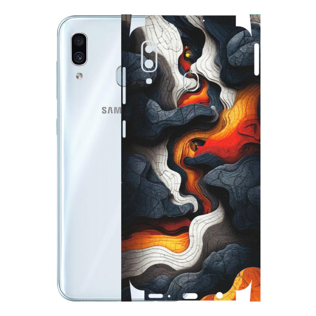 Samsung A/S Series Phone Skins (All Models) - Abstract Volcanic Layers - Matte Finish (M-52) Samsung Galaxy A30