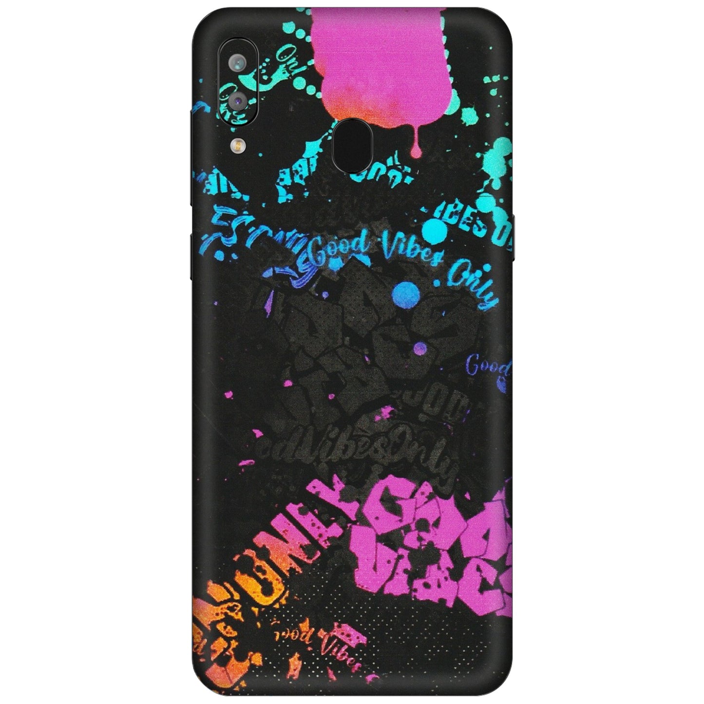 Samsung A/S Series Phone Skins (All Models) - Majestic Black Vibes - Matte Finish (M-62) Samsung Galaxy A30