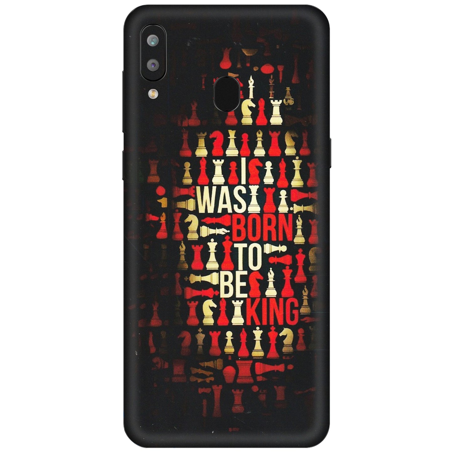 Samsung A/S Series Phone Skins (All Models) - Born To Be King - Matte Finish (M-73) Samsung Galaxy A30