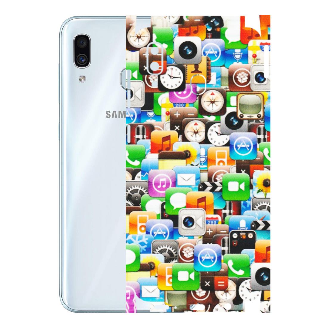 Samsung A/S Series Phone Skins (All Models) - All Apple Icons - Matte Finish (M-93) Samsung Galaxy A30