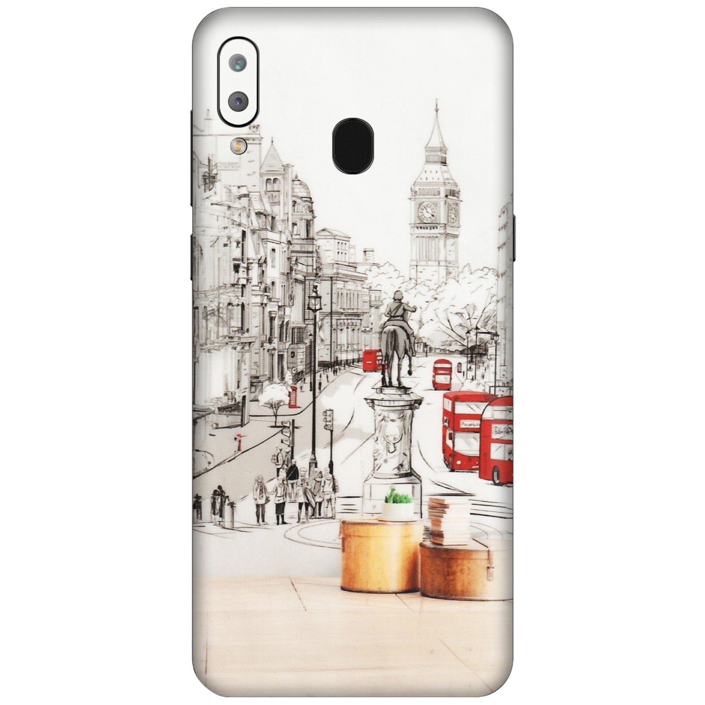 Samsung A/S Series Phone Skins (All Models) - London Street - Transparent Finish (T-02) Samsung Galaxy A30