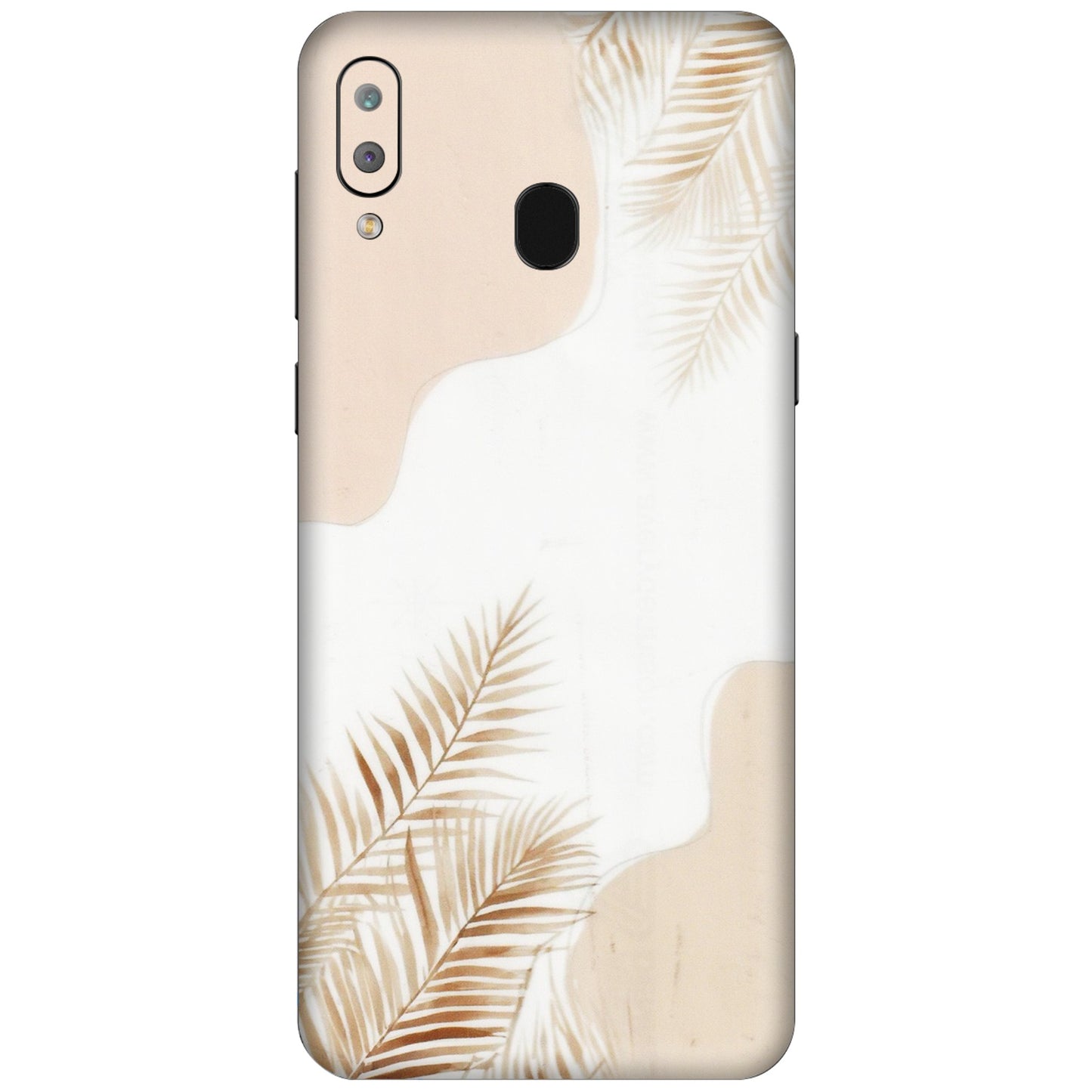 Samsung A/S Series Phone Skins (All Models) - Gold Petals Abstract - Transparent Finish (T-08) Samsung Galaxy A30