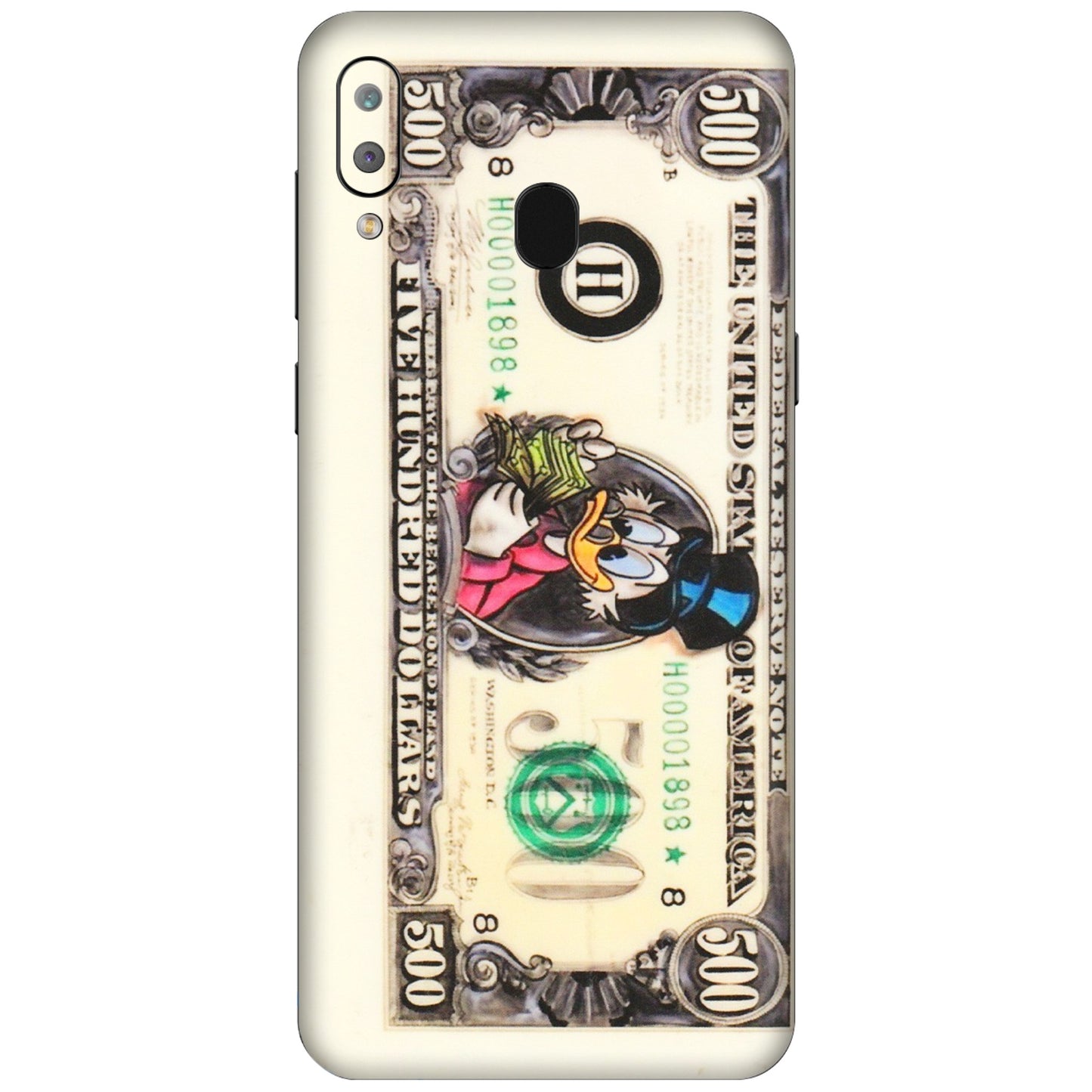 Samsung A/S Series Phone Skins (All Models) - Five Hundred Dollar Duck - Transparent Finish (T-15) Samsung Galaxy A30