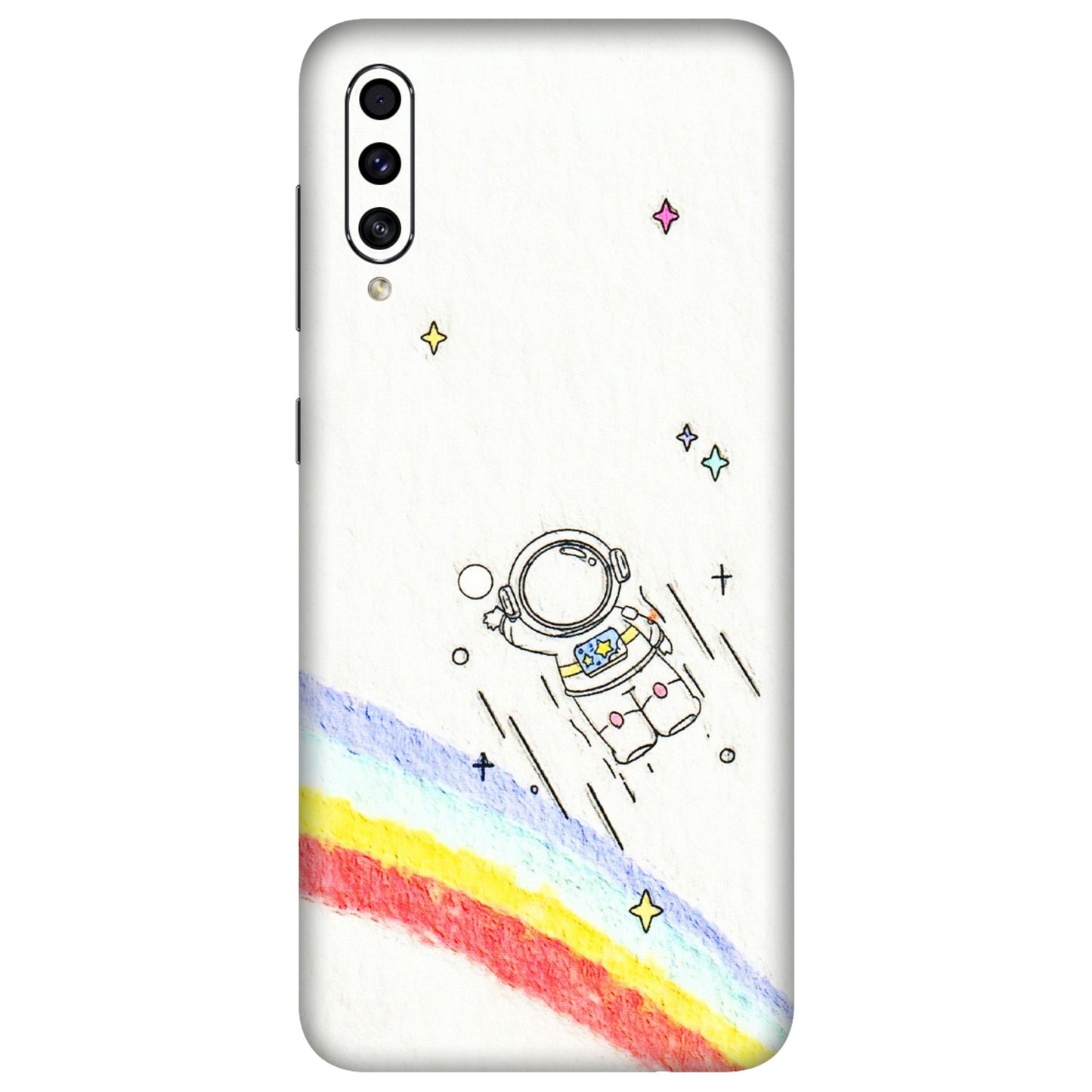 Samsung A/S Series Phone Skins (All Models) - Milkyway Astronaut - 3D Embossed Finish (L-110) Samsung Galaxy A30s
