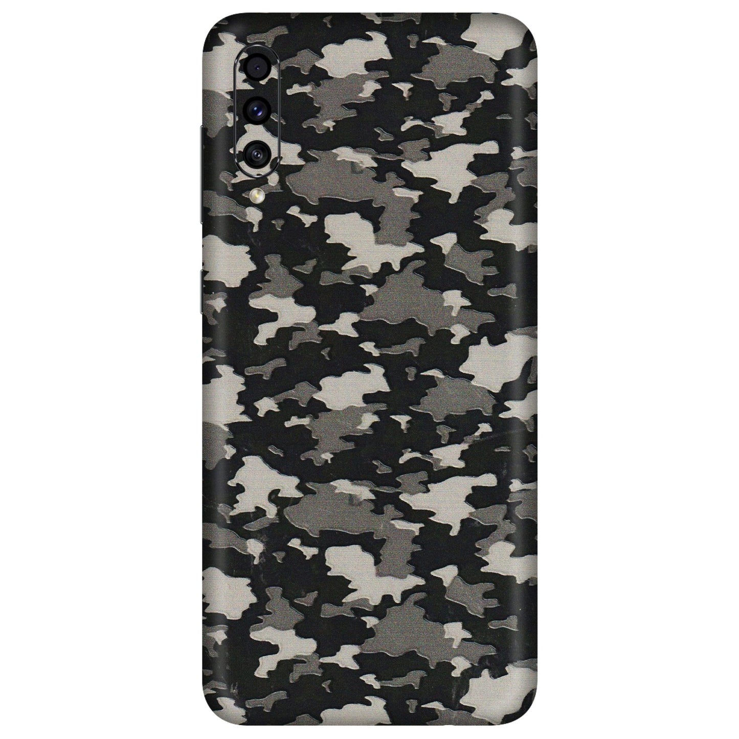 Samsung A/S Series Phone Skins (All Models) - Black/Grey Camoflaunge - 3D Embossed Finish (L-142) Samsung Galaxy A30s