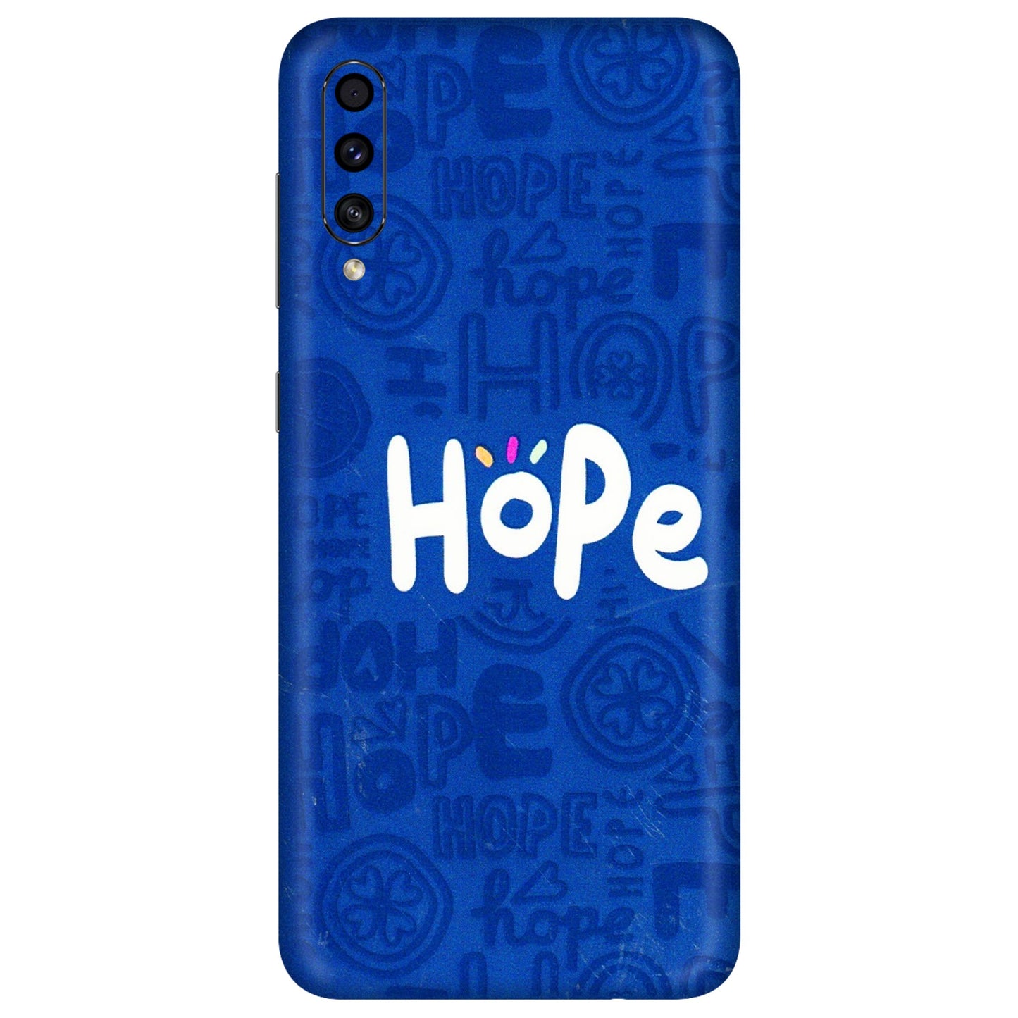 Samsung A/S Series Phone Skins (All Models) - Hope Doodles Blue - 3D Embossed Finish (L-43) Samsung Galaxy A30s
