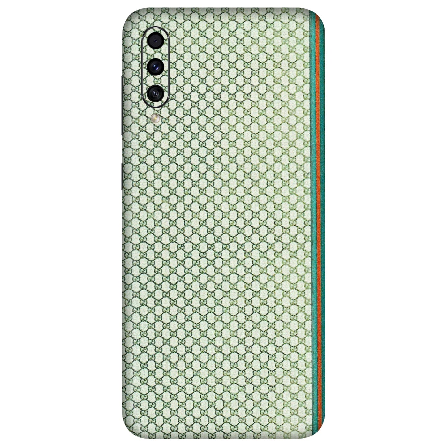 Samsung A/S Series Phone Skins (All Models) - Gucci Fabric Pattern - 3D Embossed Finish (L-73) Samsung Galaxy A30s