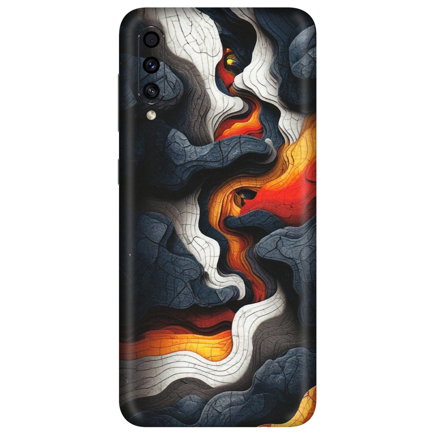 Samsung A/S Series Phone Skins (All Models) - Abstract Volcanic Layers - Matte Finish (M-52) Samsung Galaxy A30s