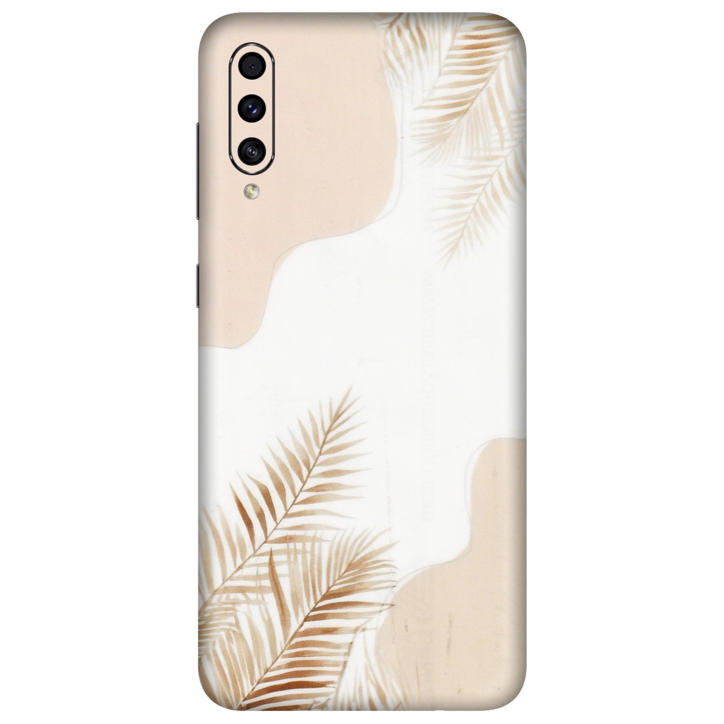 Samsung A/S Series Phone Skins (All Models) - Gold Petals Abstract - Transparent Finish (T-08) Samsung Galaxy A30s